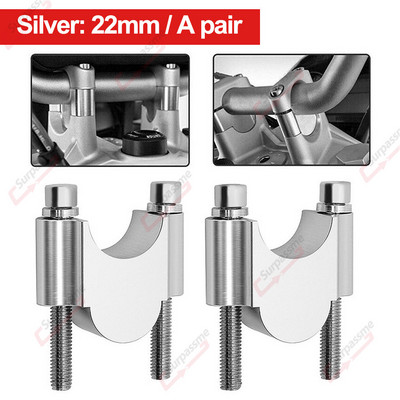 2 ks Univerzálne zdviháky riadidiel motocykla 22 mm 7/8" 28 mm 1 1/8'' CNC svorka na zdviháky riadidiel pre YAMAHA MT07 MT09 pre Kawasaki