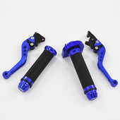 22mm 7'8 Univerzálna riadidlá pre motocykel a skúter, gumená rukoväť, brzdová páka, sada rukovätí