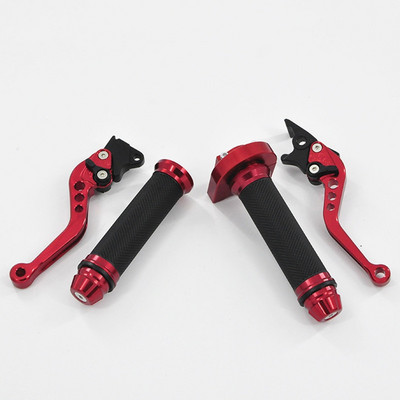 22mm 7'8 Univerzálna riadidlá pre motocykel a skúter, gumená rukoväť, brzdová páka, sada rukovätí