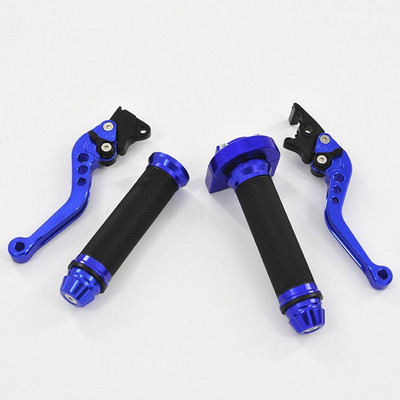 22mm 7'8 Univerzálna riadidlá pre motocykel a skúter, gumená rukoväť, brzdová páka, sada rukovätí