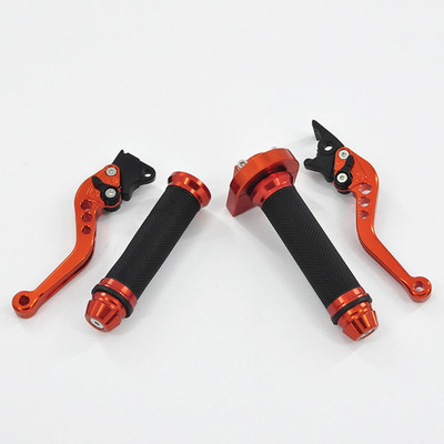 22mm 7'8 Univerzálna riadidlá pre motocykel a skúter, gumená rukoväť, brzdová páka, sada rukovätí