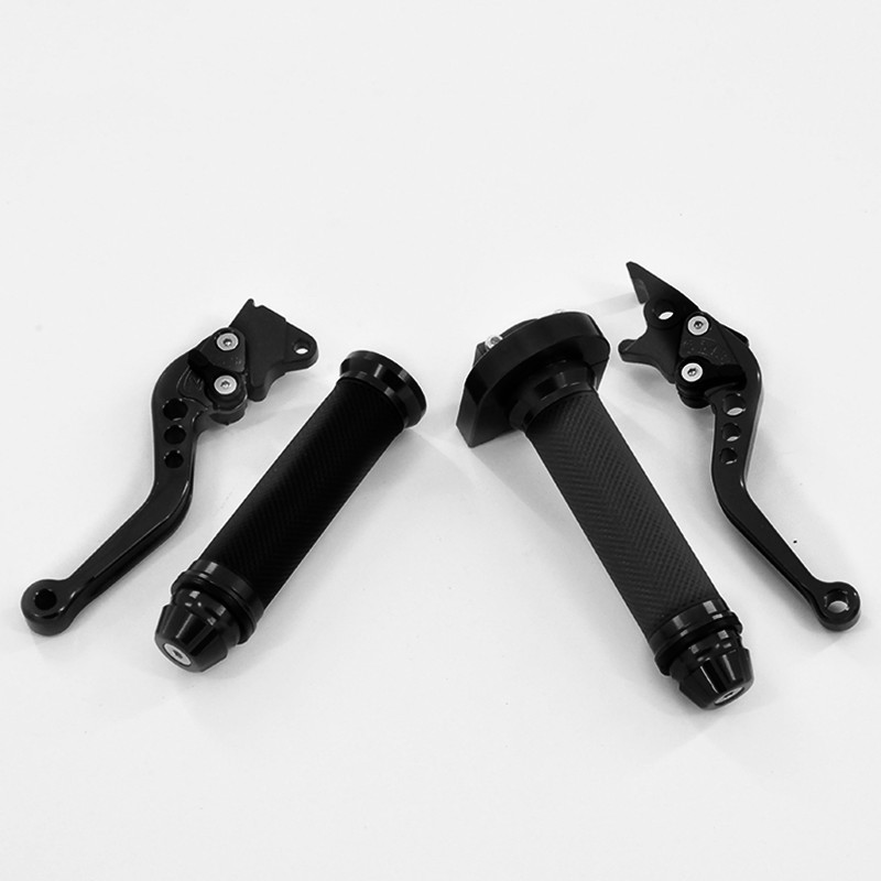 22mm 7'8 Univerzálna riadidlá pre motocykel a skúter, gumená rukoväť, brzdová páka, sada rukovätí