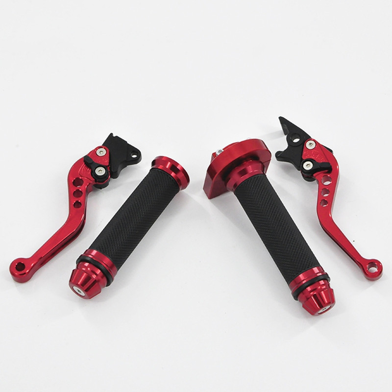 22mm 7'8 Univerzálna riadidlá pre motocykel a skúter, gumená rukoväť, brzdová páka, sada rukovätí