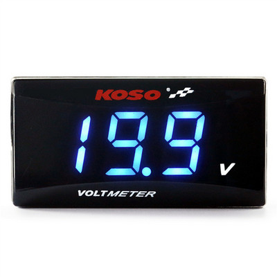 Voltmetru digital KOSO pentru motociclete pentru NVX NMAX TMAX XMAX 300 LED mini 6V 12V Indicator electricitate electromobil Voltimetru auto