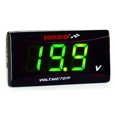 Voltmetru digital KOSO pentru motociclete pentru NVX NMAX TMAX XMAX 300 LED mini 6V 12V Indicator electricitate electromobil Voltimetru auto