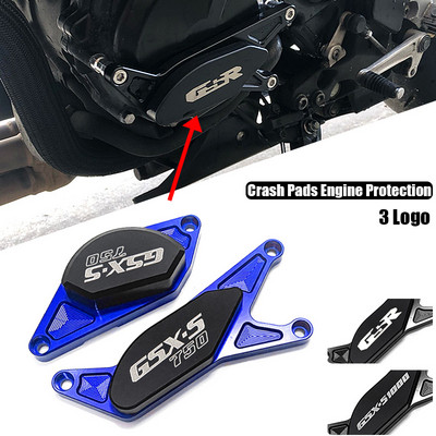 GSXS-750 Engine Guard Protector Motor Crash Pads Комплект плъзгачи за Suzuki GSR 400 600 750 GSX-S1000 GSX-S1000F 2006-2020