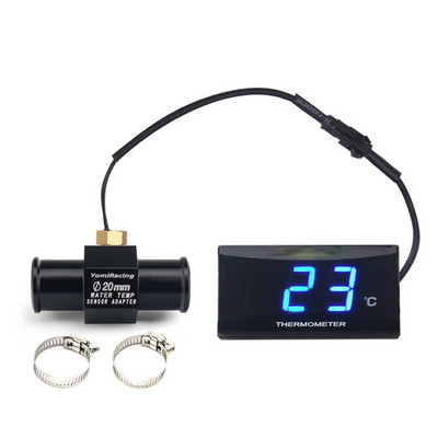 Mini contor de temperatură a apei KOSO pentru motociclete pentru XMAX250 300 NMAX CB 400 CB500X Adaptor pentru temperatura apei pentru scuter și curse