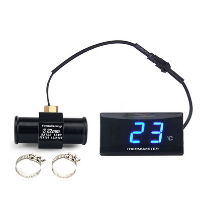 Mini contor de temperatură a apei KOSO pentru motociclete pentru XMAX250 300 NMAX CB 400 CB500X Adaptor pentru temperatura apei pentru scuter și curse