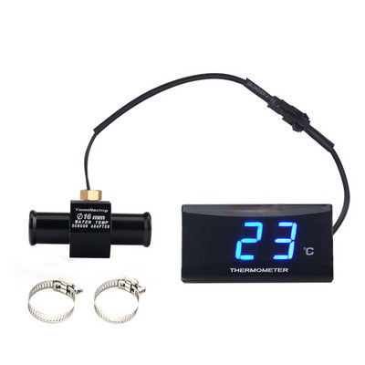 Mini contor de temperatură a apei KOSO pentru motociclete pentru XMAX250 300 NMAX CB 400 CB500X Adaptor pentru temperatura apei pentru scuter și curse