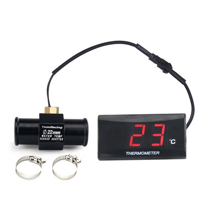 Mini contor de temperatură a apei KOSO pentru motociclete pentru XMAX250 300 NMAX CB 400 CB500X Adaptor pentru temperatura apei pentru scuter și curse