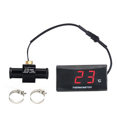 Mini contor de temperatură a apei KOSO pentru motociclete pentru XMAX250 300 NMAX CB 400 CB500X Adaptor pentru temperatura apei pentru scuter și curse