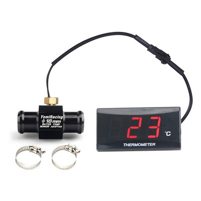 Mini contor de temperatură a apei KOSO pentru motociclete pentru XMAX250 300 NMAX CB 400 CB500X Adaptor pentru temperatura apei pentru scuter și curse