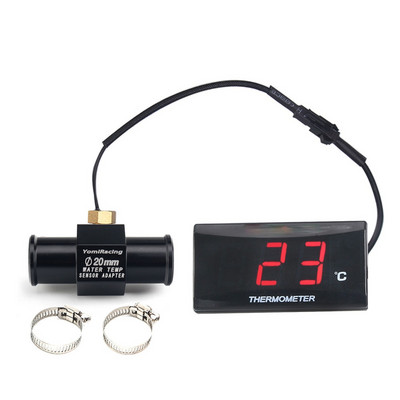 Mini contor de temperatură a apei KOSO pentru motociclete pentru XMAX250 300 NMAX CB 400 CB500X Adaptor pentru temperatura apei pentru scuter și curse