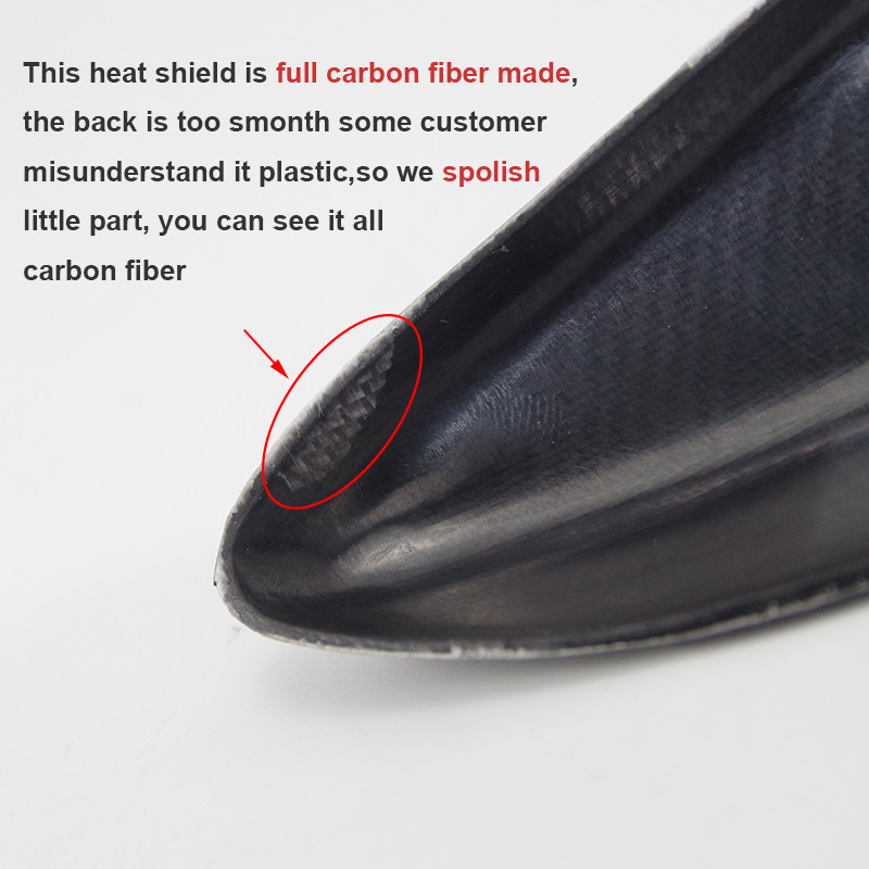 Motorkerékpár kipufogórendszer középső összekötő cső szénszálas hőpajzs védőburkolat Forrázásgátló héj Kawasaki Z900 2017-2022