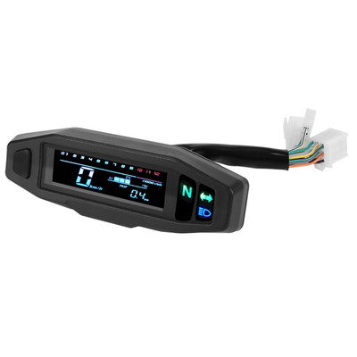 Mini universalus skaitmeninis odometras elektrinis įpurškimo karbiuratorius prietaisas motorinis dviratis tachometras RPM motociklo matuoklis spidometras