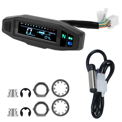 Mini universalus skaitmeninis odometras elektrinis įpurškimo karbiuratorius prietaisas motorinis dviratis tachometras RPM motociklo matuoklis spidometras