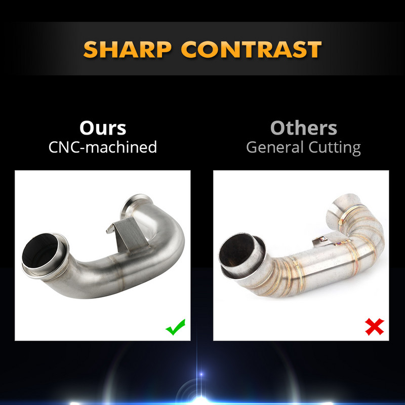 Țeavă de legătură de evacuare pentru motocicletă pentru KTM 790 Adventure /R 2019-2022 20 890 Adventure /R/Rally 2021 2022 Catalizator de evacuare ștergere țeavă