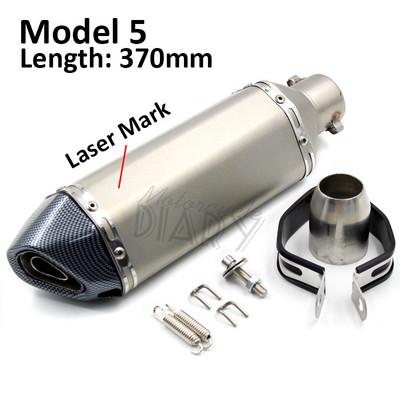 51 mm universalus motociklo lazerinis išmetimo duslintuvas vamzdžio duslintuvas DB Killer Pitbike Escape Motocross NMAX skirtas AK MT09 Racer GTS