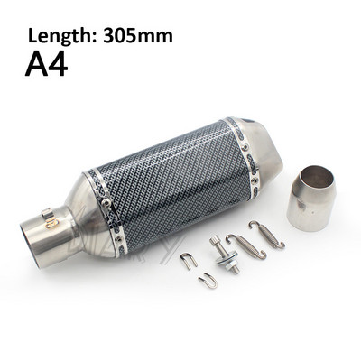 51 mm universalus motociklo lazerinis išmetimo duslintuvas vamzdžio duslintuvas DB Killer Pitbike Escape Motocross NMAX skirtas AK MT09 Racer GTS