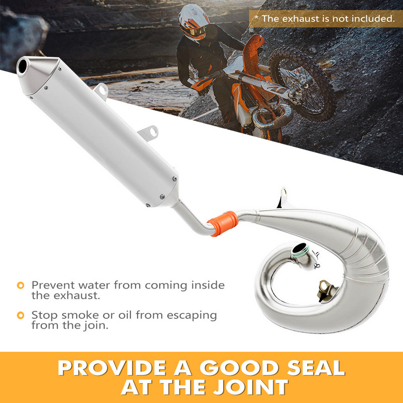 Gumové tesnenie tlmiča výfuku, výfuková spojka pre HUSQVARNA 250 300 TC TE TEi TX TXi 2017-2022 GASGAS EX EC MC 2021-2022