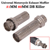 60 mm 51 mm DB Killer universaalne mootorratta Yoshimura väljalaskevoolu summuti müra heli eemaldaja Moto Escape summuti Mivv libisemine
