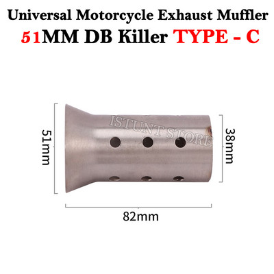 60 mm 51 mm DB Killer universaalne mootorratta Yoshimura väljalaskevoolu summuti müra heli eemaldaja Moto Escape summuti Mivv libisemine