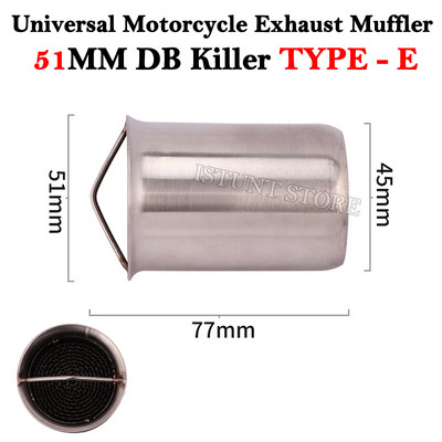 60 mm 51 mm DB Killer universaalne mootorratta Yoshimura väljalaskevoolu summuti müra heli eemaldaja Moto Escape summuti Mivv libisemine