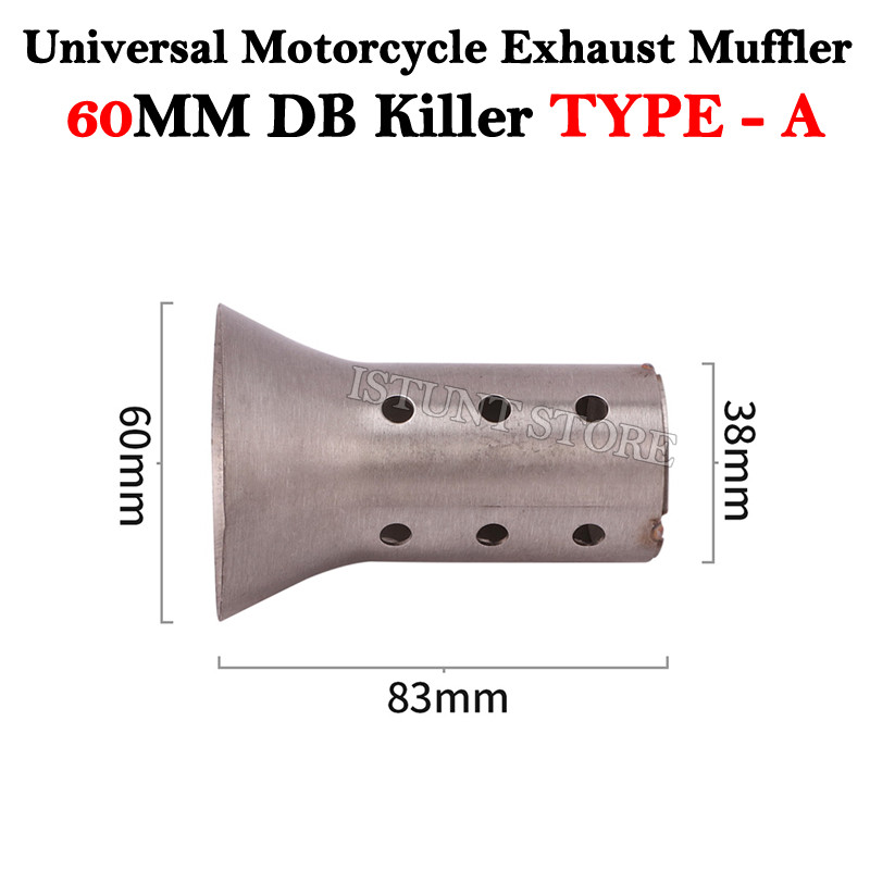 60 mm 51 mm DB Killer universaalne mootorratta Yoshimura väljalaskevoolu summuti müra heli eemaldaja Moto Escape summuti Mivv libisemine