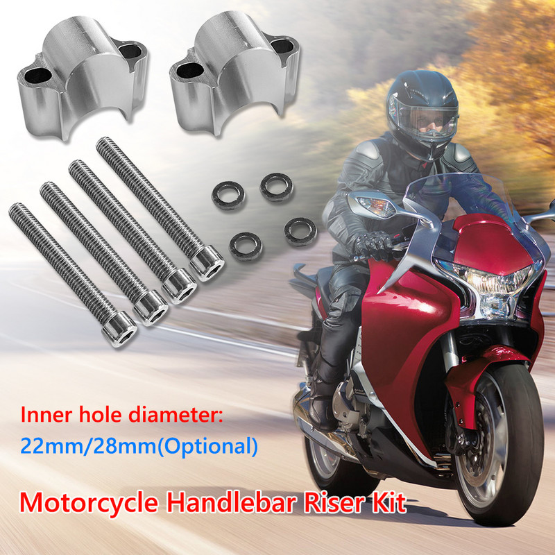 1 pár upínacích stien riadidiel, CNC hliníkové stienky, univerzálne pre 7/8 1-1/8 palcové riadidlá motocykla 22/28 mm