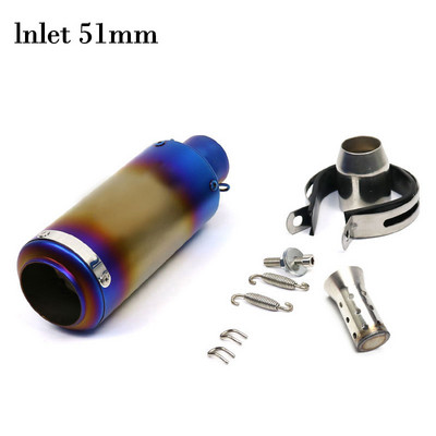 51 mm-es 60 mm-es bemeneti motorkerékpár kipufogócső SC szénszálas titán színes hangtompító GP-projekt DB gyilkos Motocross Nmax Xmax 155