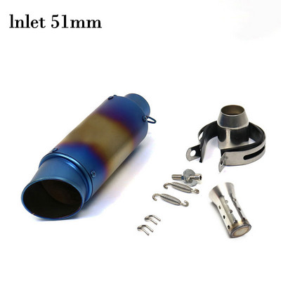 51 mm-es 60 mm-es bemeneti motorkerékpár kipufogócső SC szénszálas titán színes hangtompító GP-projekt DB gyilkos Motocross Nmax Xmax 155
