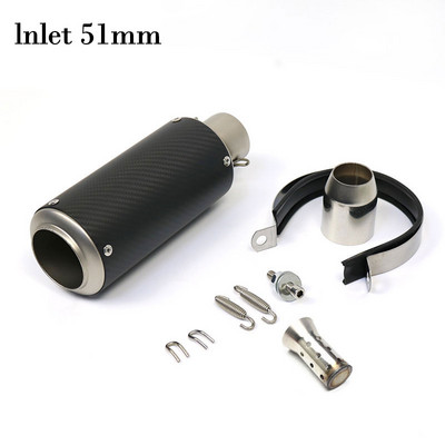 51 mm-es 60 mm-es bemeneti motorkerékpár kipufogócső SC szénszálas titán színes hangtompító GP-projekt DB gyilkos Motocross Nmax Xmax 155