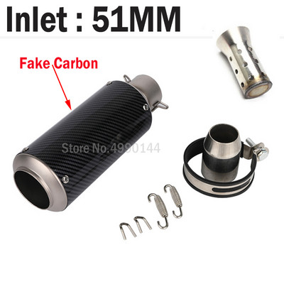 51 mm-es 60 mm-es bemeneti motorkerékpár kipufogócső SC szénszálas titán színes hangtompító GP-projekt DB gyilkos Motocross Nmax Xmax 155
