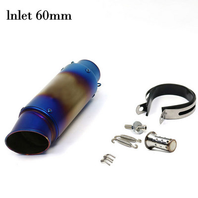 51 mm-es 60 mm-es bemeneti motorkerékpár kipufogócső SC szénszálas titán színes hangtompító GP-projekt DB gyilkos Motocross Nmax Xmax 155