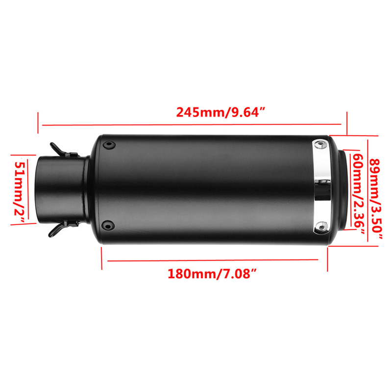 51 mm-es 60 mm-es bemeneti motorkerékpár kipufogócső SC szénszálas titán színes hangtompító GP-projekt DB gyilkos Motocross Nmax Xmax 155
