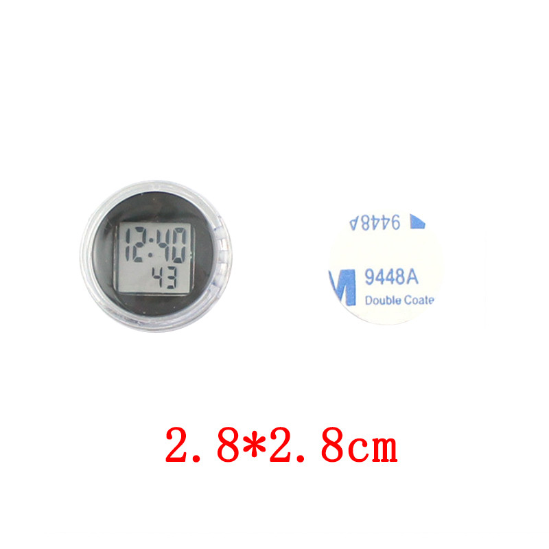 2,8*2,8 cm Universal Motocicletă Mini Impermeabil Lipicios Afișaj Digital Ceas Ceas Motocicletă Moto Auto Decor Interior Accesorii