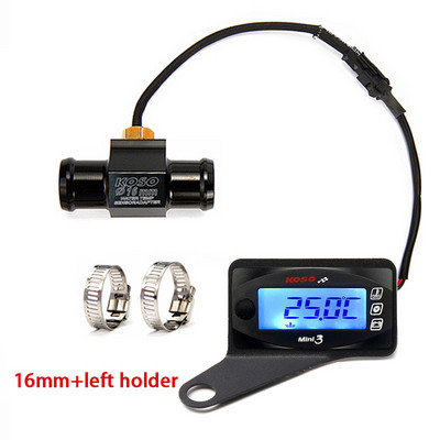 KOSO Mini3 motorkerékpár hőmérő Voltmérő időzítő a YAMXHA NMAX XMAX TMAX LED digitális kijelző négyszögletes vízhőmérséklethez