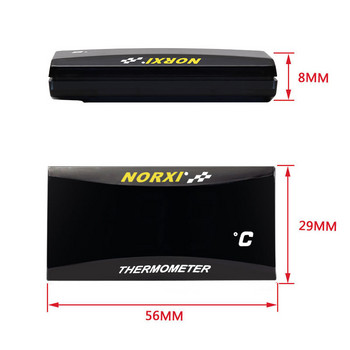koso мотоциклетен термометър Температура на водата Mini norxi метър За XMAX250 300 NMAX CB 400 CB500X Сензорни термометри