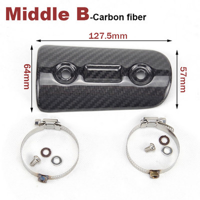 Motociklo išmetimo duslintuvas Anglies pluošto apsauga Escape Heat Shield dangčio apsauga nuo nuplikimo dangtelis z900 Pit Bike Vintage