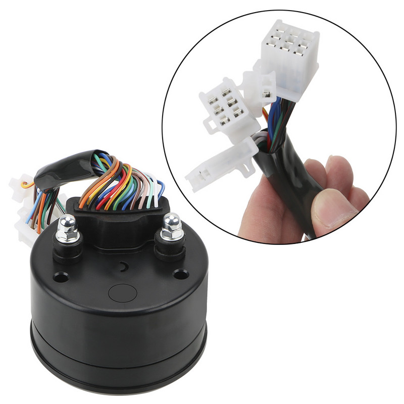 Motorkerékpár paneles sebességmérő LED többfunkciós digitális visszajelző fordulatszámmérő üzemanyagmérő Univerzális éjjellátó tárcsa kilométerszámláló