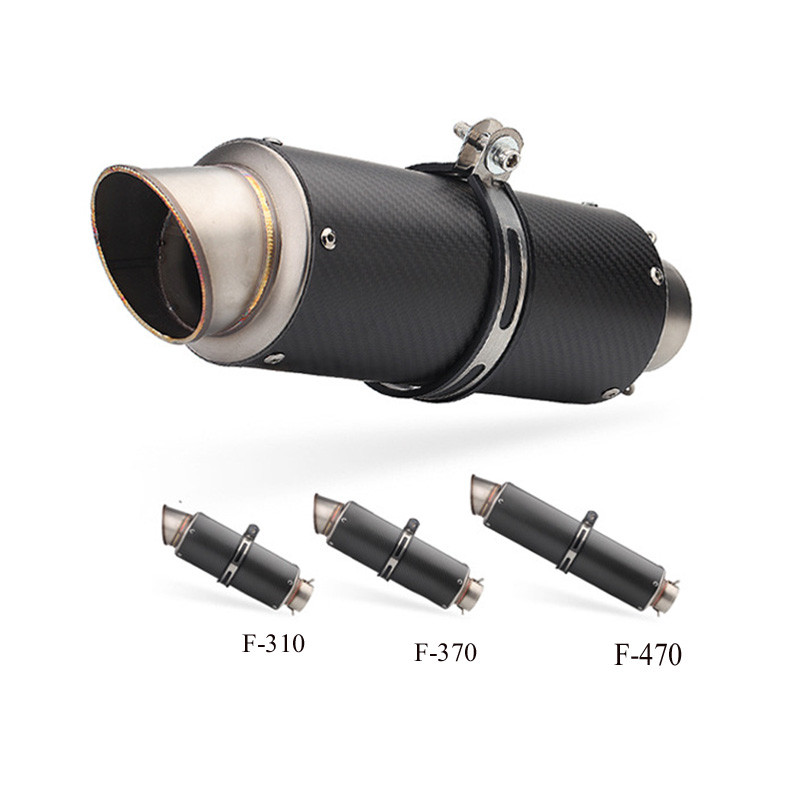 Uhlíkové vlákno, tlmič výfuku pre motocykel, Escape F800r trk502 gsxr750 msx125 cb650f z750 z900 z1000 pcx125 tmax 530