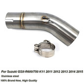 51 mm motorkerékpár kipufogó kipufogócső középső szakasz összekötő cső Suzuki GSXR 600 750 K11 2011 2012 2013 2014 2015 GSX-R600/750