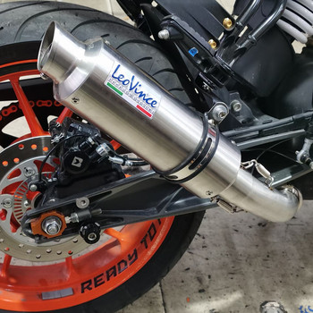 Μοτοσικλέτα 51 mm Slip-on Exhaust Motocross Pipe Escape Moto με σιγαστήρα E-mark για Kawasaki Z900 Ninja 400 Duke 125 MT07 CB400
