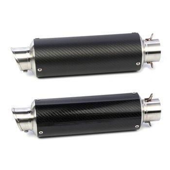 Μοτοσικλέτα 51 mm Slip-on Exhaust Motocross Pipe Escape Moto με σιγαστήρα E-mark για Kawasaki Z900 Ninja 400 Duke 125 MT07 CB400