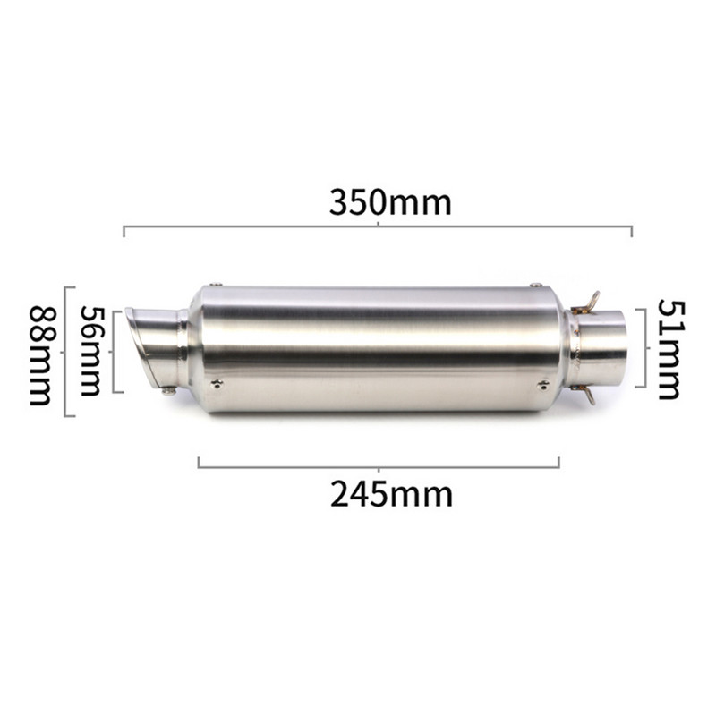 51 мм мотоциклетна ауспухна тръба за мотокрос Escape Moto с ауспух E-mark за Kawasaki Z900 Ninja 400 Duke 125 MT07 CB400