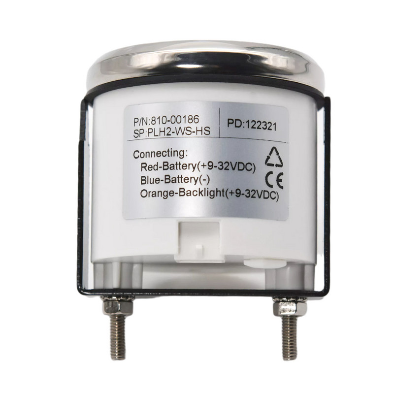 Univerzális digitális üzemóra számlálók 52 mm-es LCD kijelzős üzemóra számlálók tengeri hajóhoz, autó jacht autóhoz 0-99999.9H vízálló óramérő 9-32V