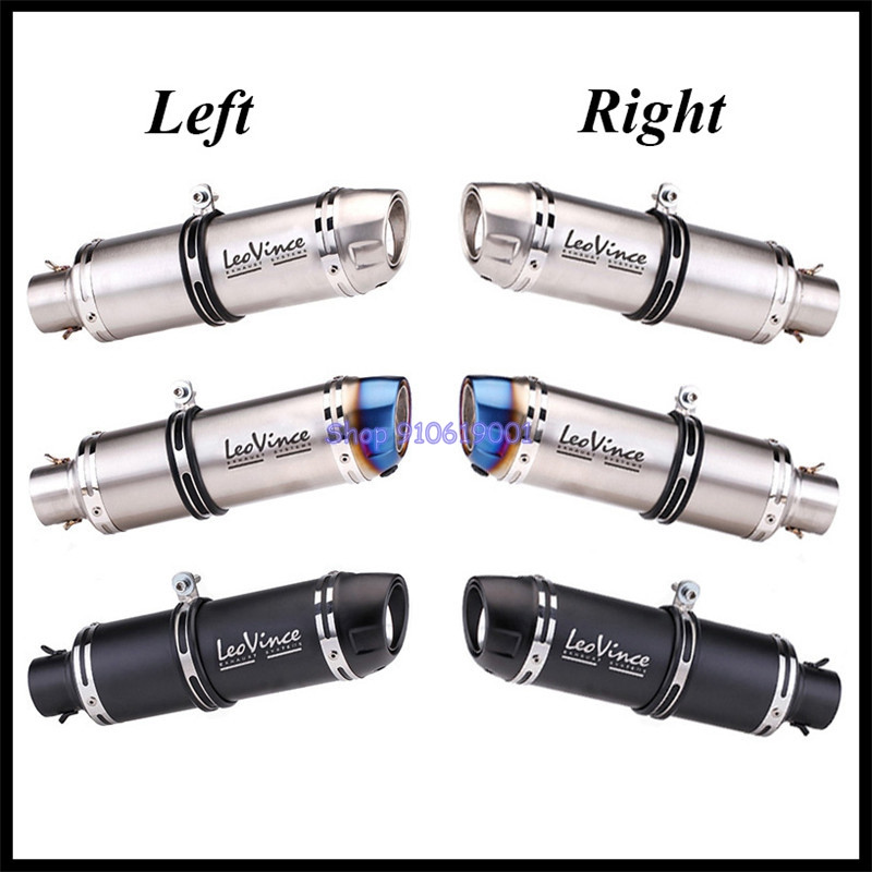 Admisie laterală stânga și dreaptă 51 mm țeavă tobe de eșapament pentru motocicletă LeoVince Motocicletă Motocross Escape Moto DB Killer Amortizor