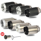 51/60MM vstupný univerzálny tlmič výfuku pre motocykle s DB Killer pre Z900 Z1000 fz1R1 R6 R3 CBR600 S1000RR zx6r zx10r