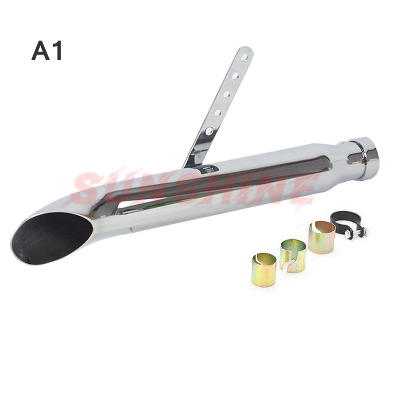 38-45mm motorcross kipufogó módosított Retro Cafe Racer motorkerékpár hangtompító rozsdamentes acél versenycsővég CG125 GN125 sr400