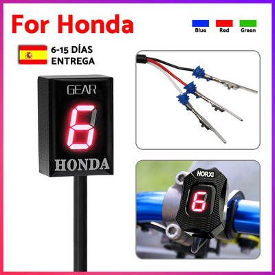 Ukazovateľ prevodového stupňa pre španielsky motocykel Honda CB500X VFR 800 CB1000R CB400SF CBR650F CB650F, úrovňový držiak riadiacej jednotky motora 1-6